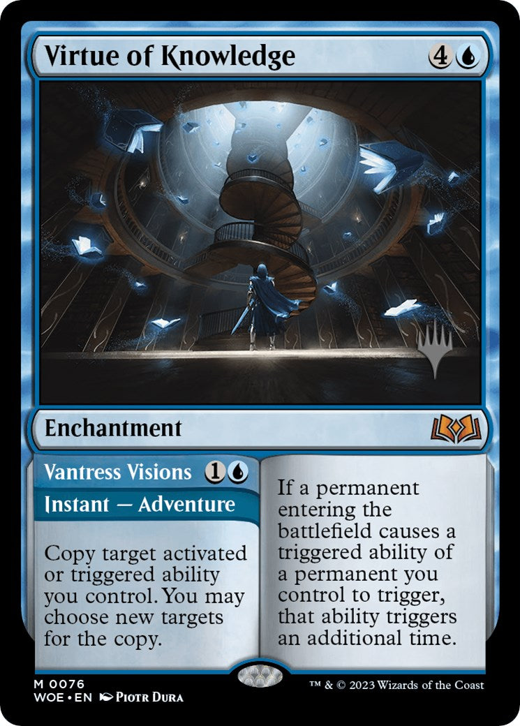 Virtue of Knowledge // Vantress Visions (Promo Pack) [Wilds of Eldraine Promos] - The Mythic Store | 24h Order Processing