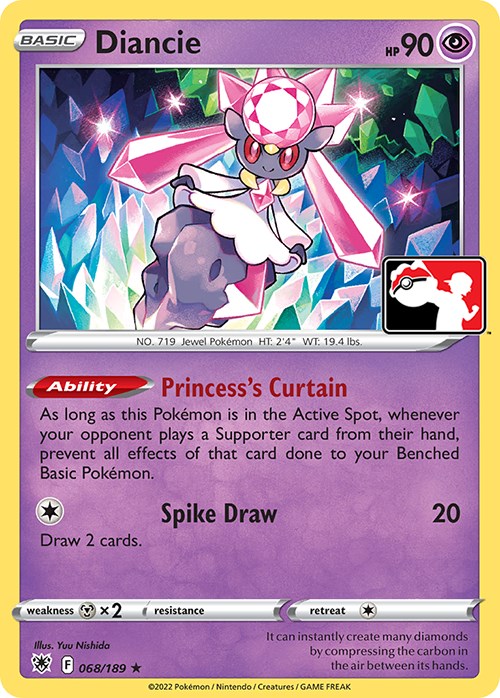 Diancie (068/189) [Prize Pack Series Three] - The Mythic Store | 24h Order Processing