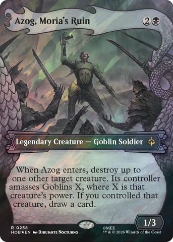 Azog, Moria's Ruin (Showcase) (Surge Foil) [The Hobbit] - The Mythic Store | 24h Order Processing