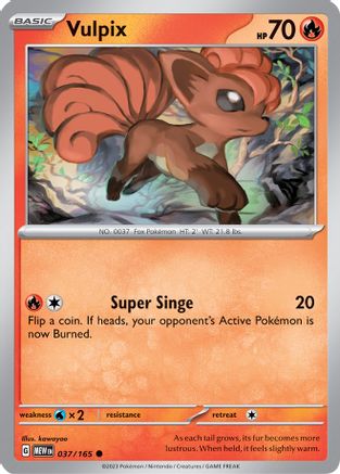 Vulpix (037/165) [Scarlet & Violet 151] - The Mythic Store | 24h Order Processing