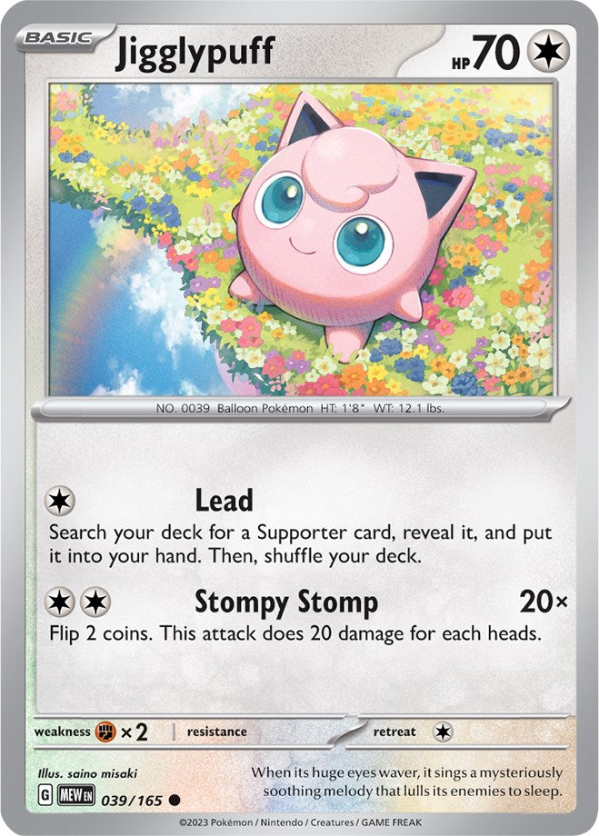 Jigglypuff (039/165) [Scarlet & Violet 151] - The Mythic Store | 24h Order Processing