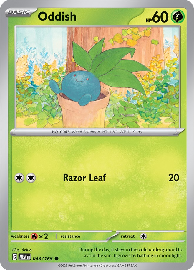 Oddish (043/165) [Scarlet & Violet 151] - The Mythic Store | 24h Order Processing