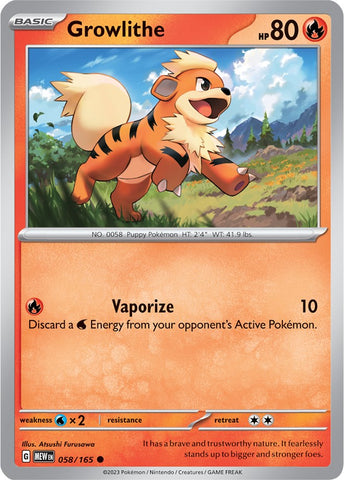 Growlithe (058/165) [Scarlet & Violet 151] - The Mythic Store | 24h Order Processing