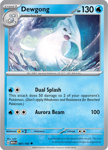 Dewgong (087/165) [Scarlet & Violet 151] - The Mythic Store | 24h Order Processing