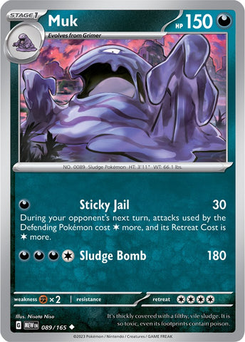 Muk (089/165) [Scarlet & Violet 151] - The Mythic Store | 24h Order Processing