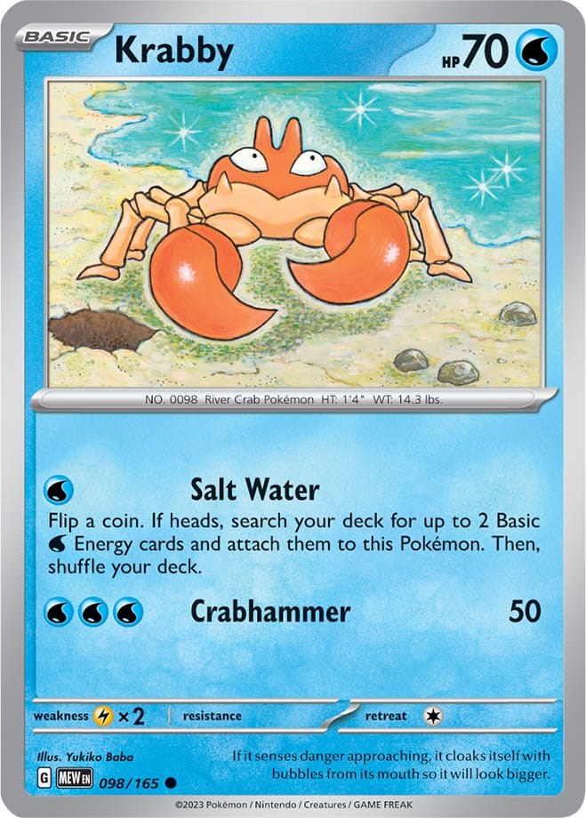 Krabby (098/165) [Scarlet & Violet 151] - The Mythic Store | 24h Order Processing
