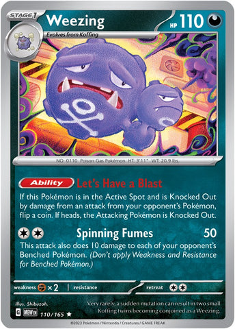 Weezing (110/165) [Scarlet & Violet 151] - The Mythic Store | 24h Order Processing