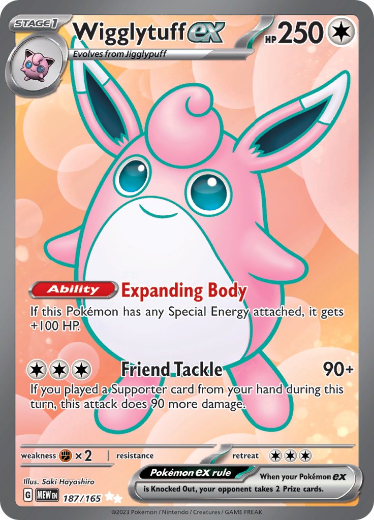 Wigglytuff ex (187/165) [Scarlet & Violet 151] - The Mythic Store | 24h Order Processing