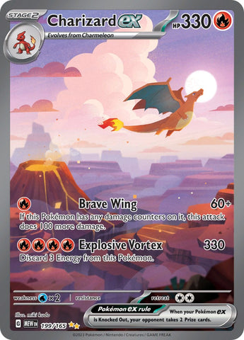 Charizard ex (199/165) [Scarlet & Violet 151] - The Mythic Store | 24h Order Processing