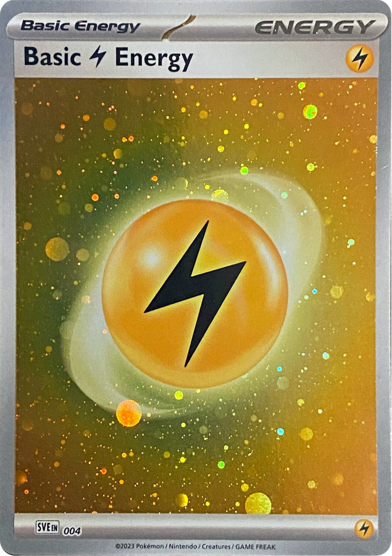 Basic Lightning Energy (004) (Cosmos Holo) [Scarlet & Violet: Base Set] - The Mythic Store | 24h Order Processing