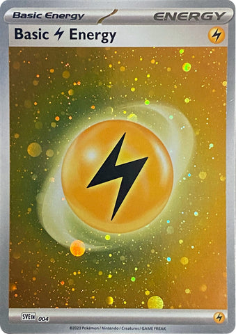 Basic Lightning Energy (004) (Cosmos Holo) [Scarlet & Violet: Base Set] - The Mythic Store | 24h Order Processing
