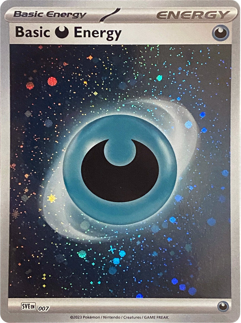 Basic Darkness Energy (007) (Cosmos Holo) [Scarlet & Violet: Base Set] - The Mythic Store | 24h Order Processing