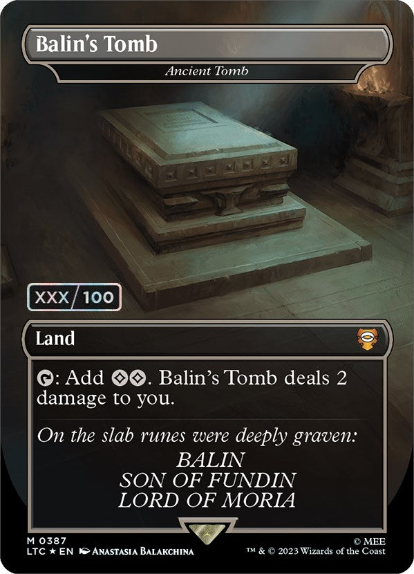Balin's Tomb - Ancient Tomb (Serialized) [The Lord of the Rings: Tales of Middle-Earth Commander] - The Mythic Store | 24h Order Processing