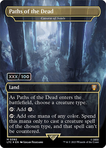 Paths of the Dead - Cavern of Souls (Borderless) (Serialized) [The Lord of the Rings: Tales of Middle-Earth Commander] - The Mythic Store | 24h Order Processing