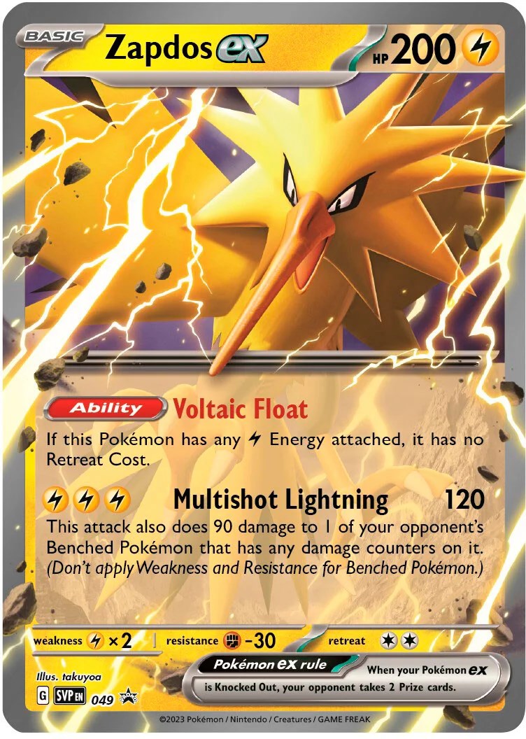 Zapdos ex (049) [Scarlet & Violet: Black Star Promos] - The Mythic Store | 24h Order Processing