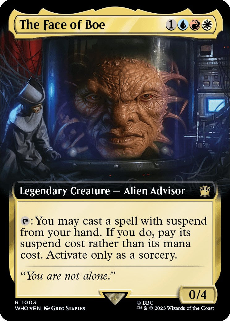 The Face of Boe (Extended Art) (Surge Foil) [Doctor Who] - The Mythic Store | 24h Order Processing