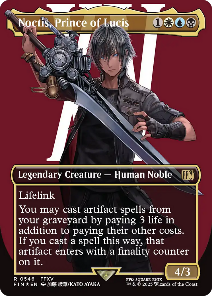 Noctis, Prince of Lucis (Borderless) (Surge Foil) [FINAL FANTASY] - The Mythic Store | 24h Order Processing