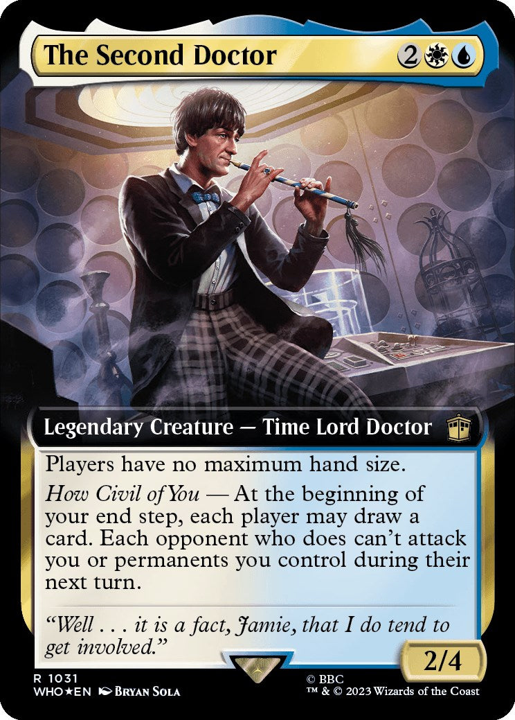 The Second Doctor (Extended Art) (Surge Foil) [Doctor Who] - The Mythic Store | 24h Order Processing