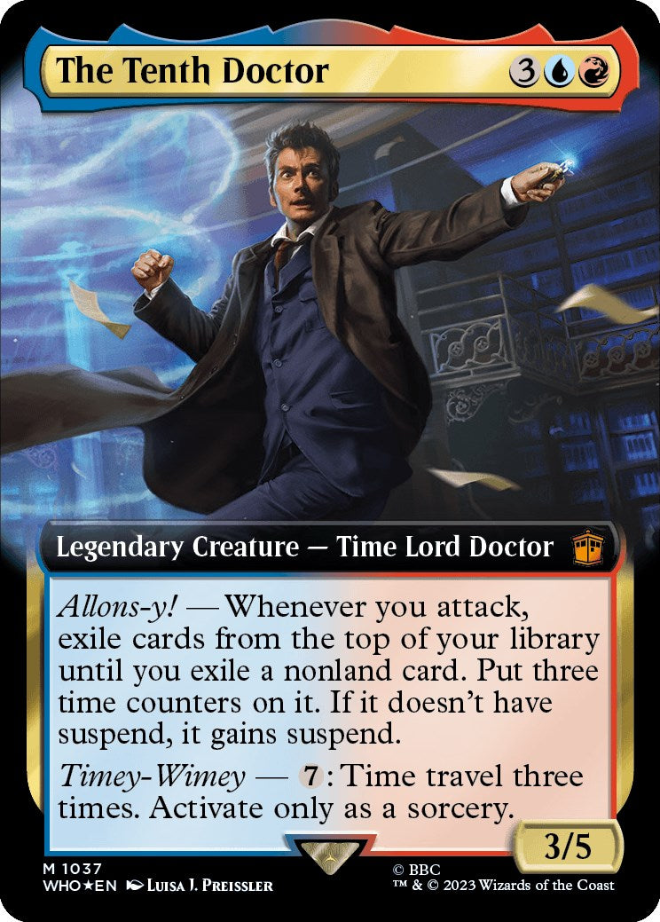 The Tenth Doctor (Extended Art) (Surge Foil) [Doctor Who] - The Mythic Store | 24h Order Processing