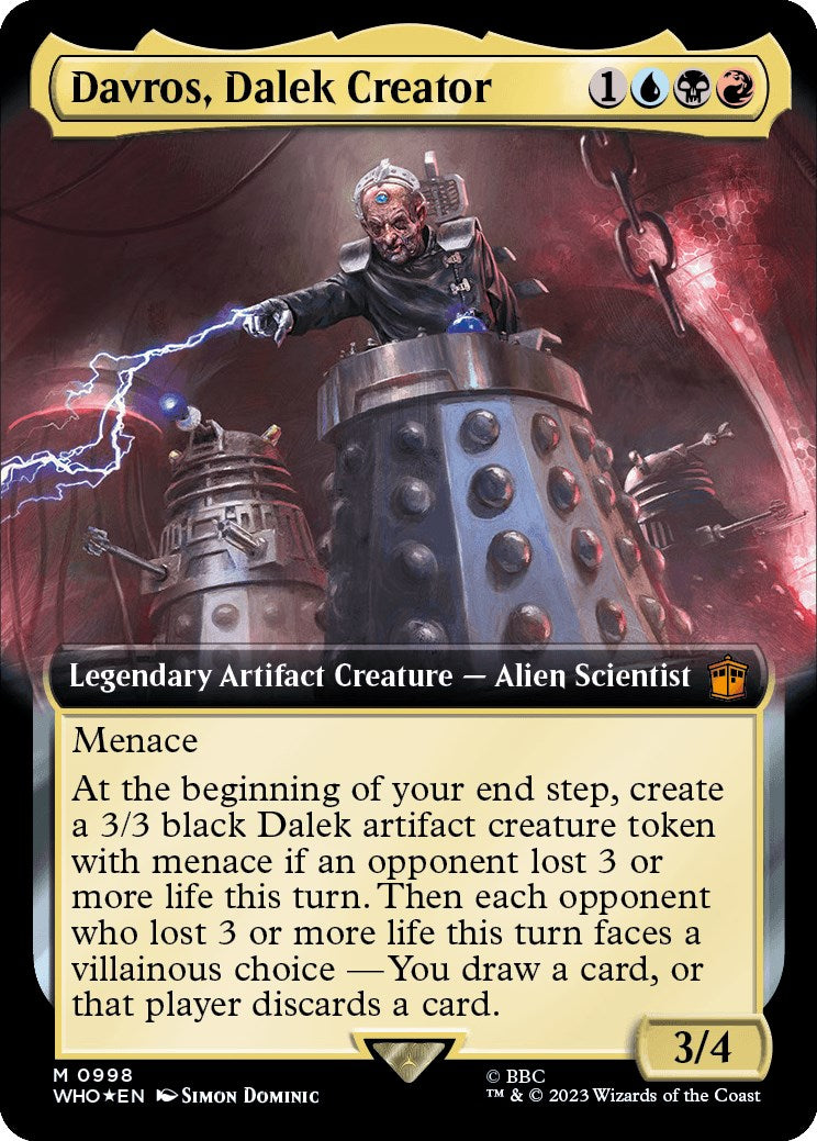 Davros, Dalek Creator (Extended Art) (Surge Foil) [Doctor Who] - The Mythic Store | 24h Order Processing