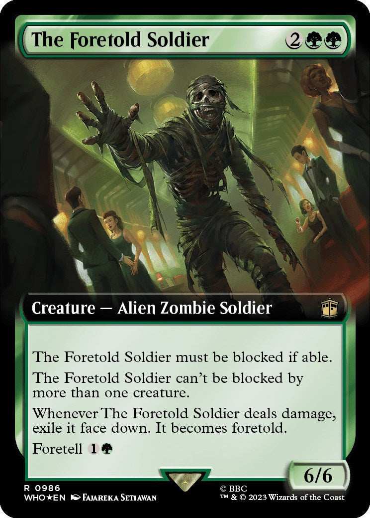 The Foretold Soldier (Extended Art) (Surge Foil) [Doctor Who] - The Mythic Store | 24h Order Processing