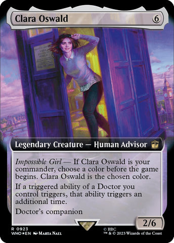Clara Oswald (Extended Art) (Surge Foil) [Doctor Who] - The Mythic Store | 24h Order Processing