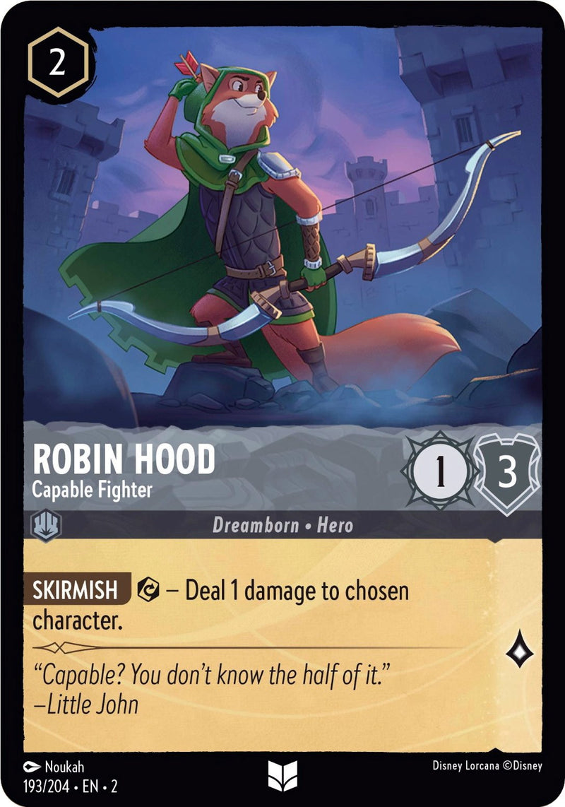 Robin Hood - Capable Fighter (193/204) [Rise of the Floodborn] - The Mythic Store | 24h Order Processing