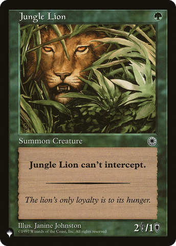 Jungle Lion [The List] - The Mythic Store | 24h Order Processing