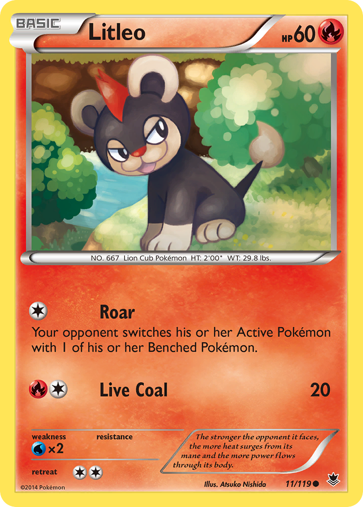 Litleo (11/119) [XY: Phantom Forces] - The Mythic Store | 24h Order Processing