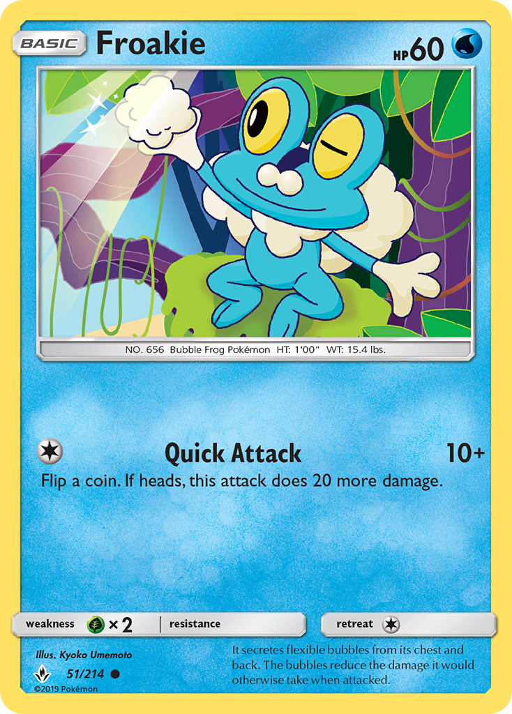 Froakie (51/214) [Sun & Moon: Unbroken Bonds] - The Mythic Store | 24h Order Processing
