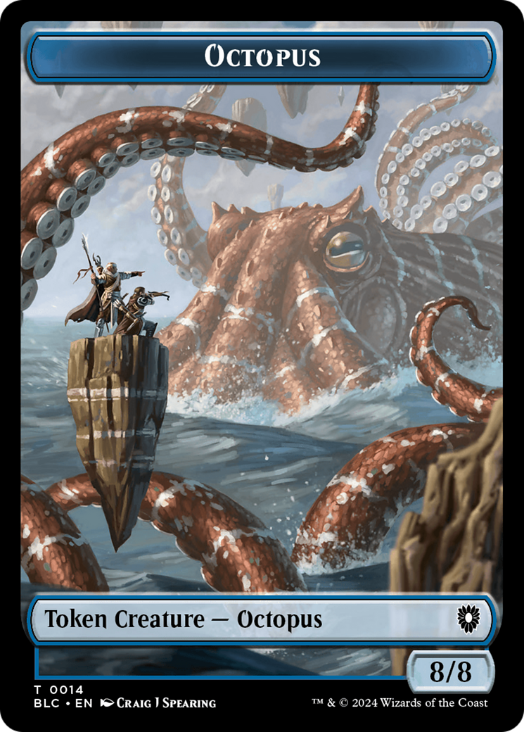 Octopus // Rabbit Double-Sided Token [Bloomburrow Commander Tokens] - The Mythic Store | 24h Order Processing