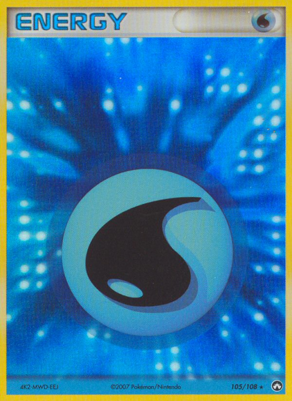 Water Energy (105/108) [EX: Power Keepers] - The Mythic Store | 24h Order Processing