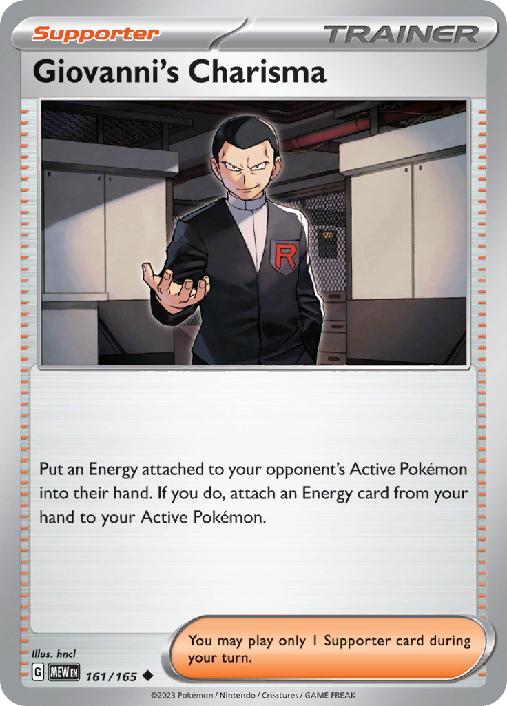Giovanni's Charisma (161/165) [Scarlet & Violet 151] - The Mythic Store | 24h Order Processing
