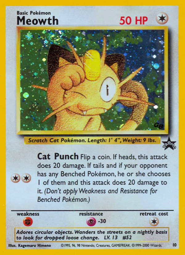 Meowth (10) [Wizards of the Coast: Black Star Promos] - The Mythic Store | 24h Order Processing