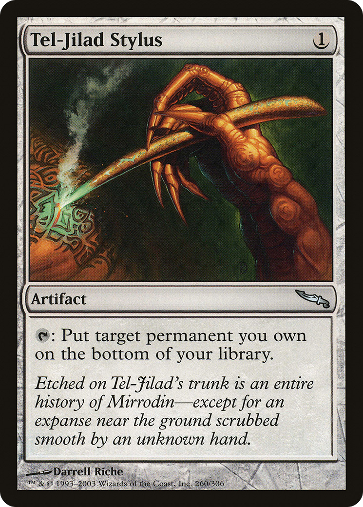 Tel-Jilad Stylus [Mirrodin] - The Mythic Store | 24h Order Processing
