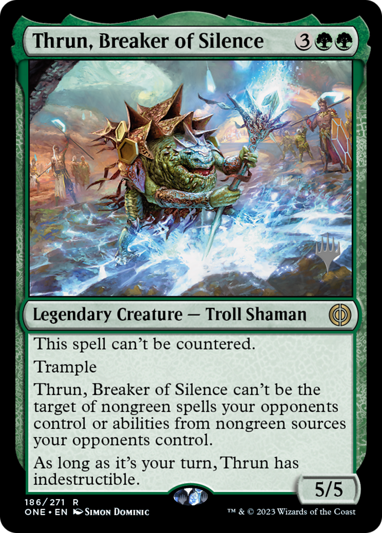Thrun, Breaker of Silence (Promo Pack) [Phyrexia: All Will Be One Promos] - The Mythic Store | 24h Order Processing