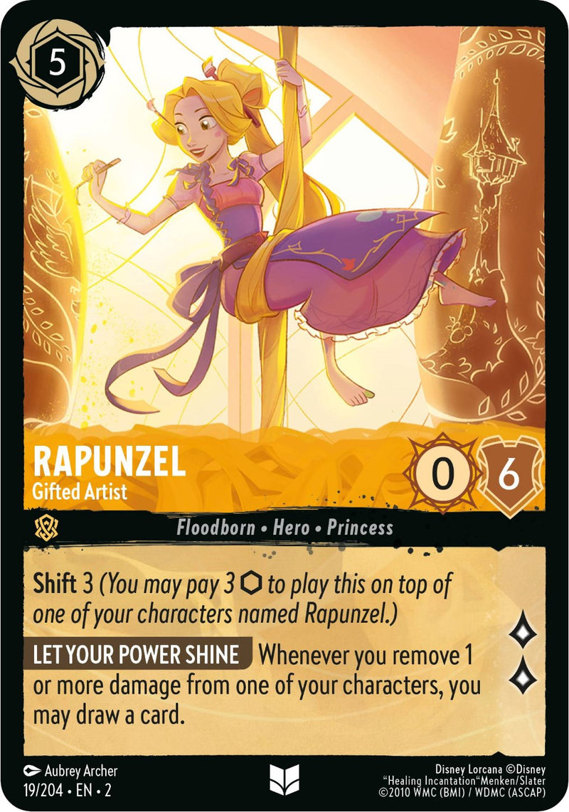 Rapunzel - Gifted Artist (19/204) [Rise of the Floodborn] - The Mythic Store | 24h Order Processing