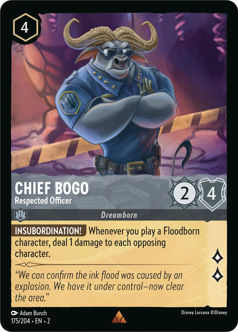 Chief Bogo - Respected Officer (175/204) [Rise of the Floodborn] - The Mythic Store | 24h Order Processing