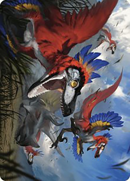 Wrathful Raptors Art Card [The Lost Caverns of Ixalan Art Series] - The Mythic Store | 24h Order Processing