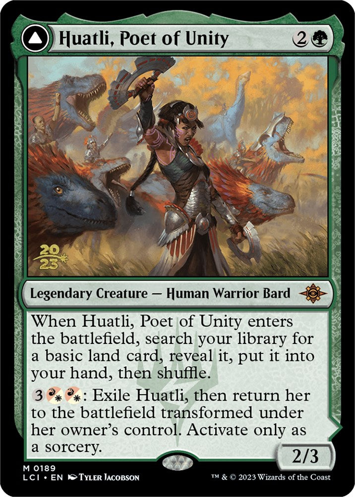 Huatli, Poet of Unity // Roar of the Fifth People [The Lost Caverns of Ixalan Prerelease Cards] - The Mythic Store | 24h Order Processing