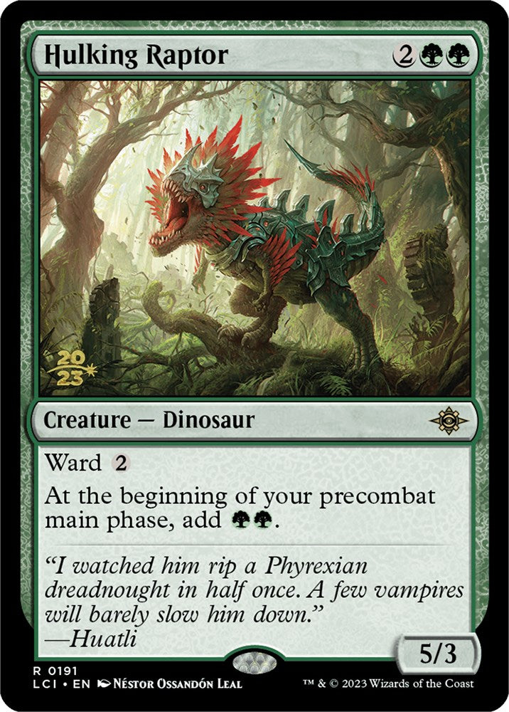 Hulking Raptor [The Lost Caverns of Ixalan Prerelease Cards] - The Mythic Store | 24h Order Processing