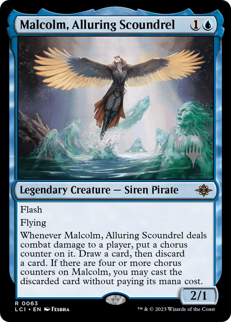 Malcolm, Alluring Scoundrel (Promo Pack) [The Lost Caverns of Ixalan Promos] - The Mythic Store | 24h Order Processing