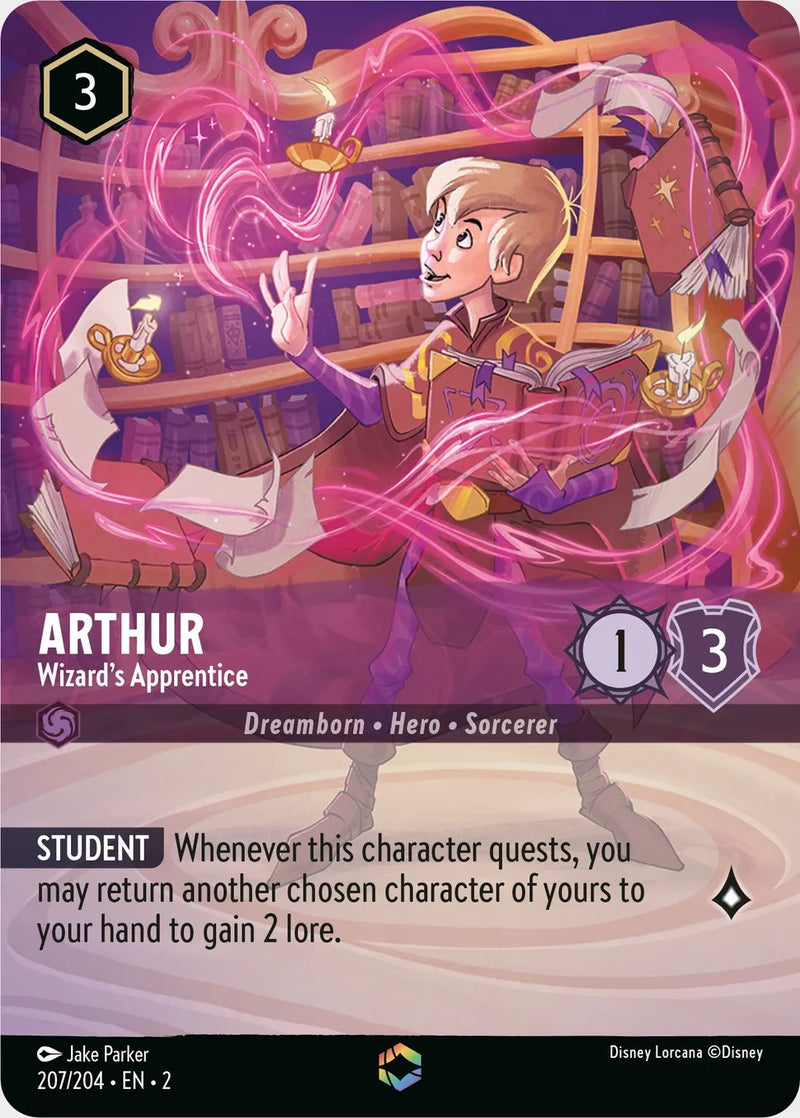 Arthur - Wizard's Apprentice (Enchanted) (207/204) [Rise of the Floodborn] - The Mythic Store | 24h Order Processing