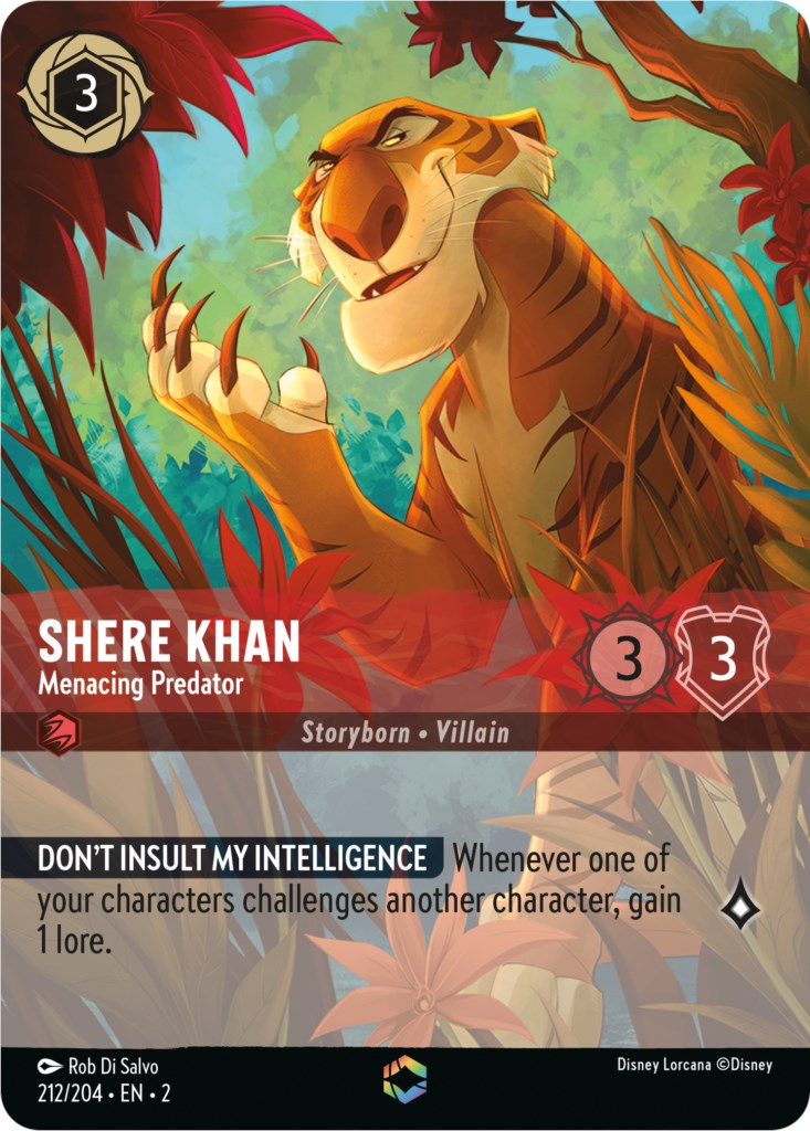 Shere Khan - Menacing Predator (Enchanted) (212/204) [Rise of the Floodborn] - The Mythic Store | 24h Order Processing