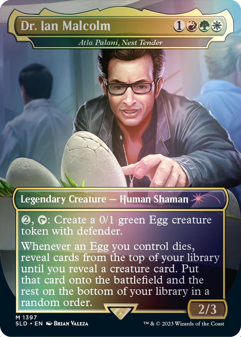 Dr. Ian Malcolm - Atla Palani, Nest Tender (Rainbow Foil) [Secret Lair Drop Series] - The Mythic Store | 24h Order Processing