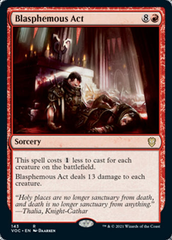 Blasphemous Act [Innistrad: Crimson Vow Commander] - The Mythic Store | 24h Order Processing