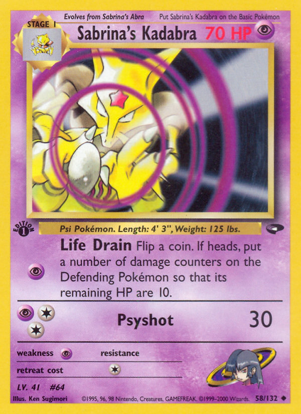 Sabrina's Kadabra (58/132) [Gym Challenge 1st Edition] - The Mythic Store | 24h Order Processing