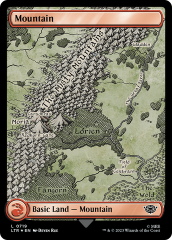 Mountain (719) (Surge Foil) [The Lord of the Rings: Tales of Middle-Earth] - The Mythic Store | 24h Order Processing