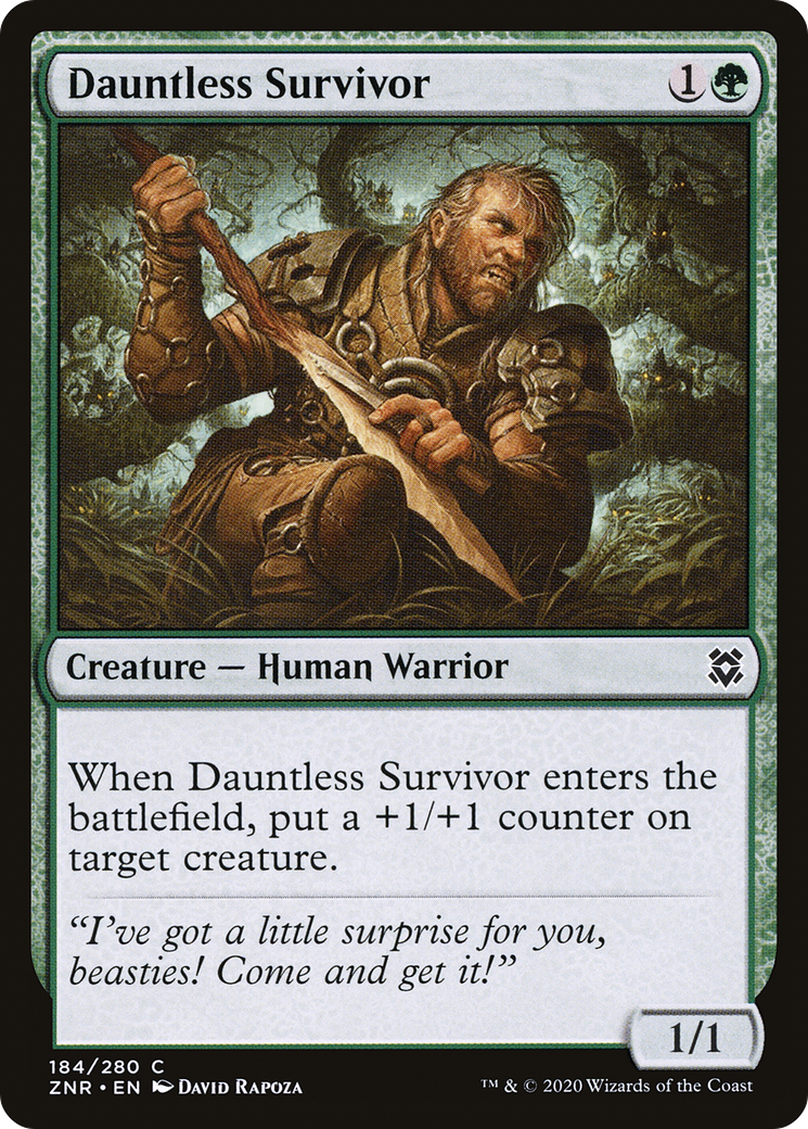 Dauntless Survivor [Zendikar Rising] - The Mythic Store | 24h Order Processing