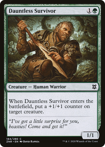 Dauntless Survivor [Zendikar Rising] - The Mythic Store | 24h Order Processing